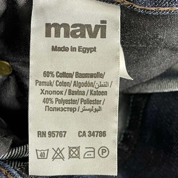 Mavi Zach Straight Leg Jeans‎ Dark Wash Size 33x28 - Picture 6 of 8